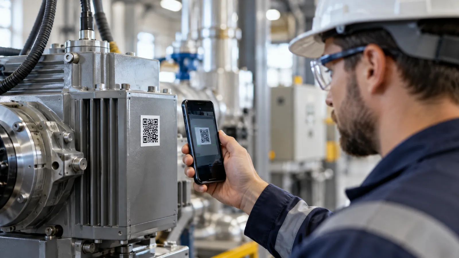 QR-Code auf einer Produktverpackung wird mit dem Smartphone gescannt