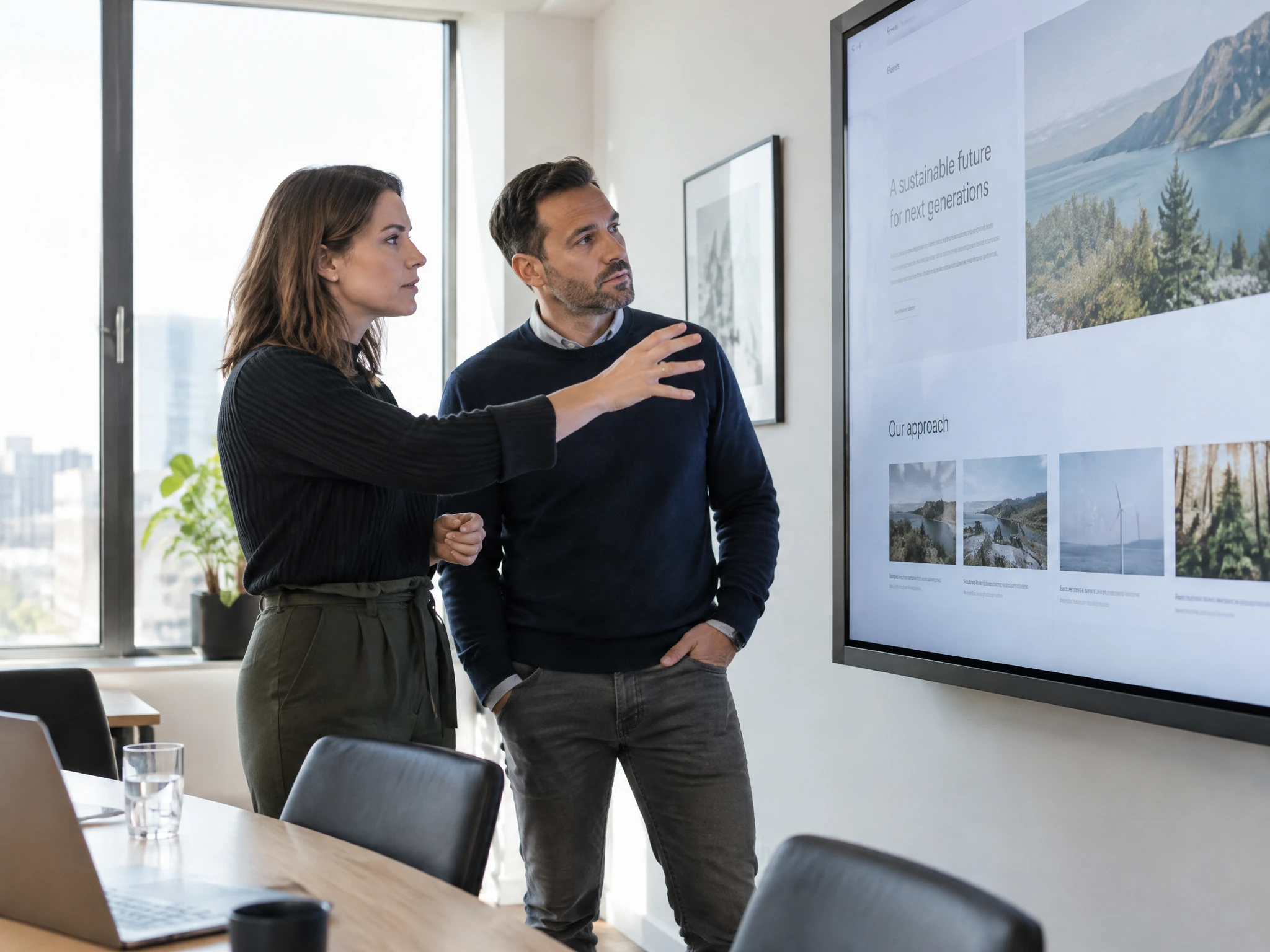 Strategie-Phase: Team plant eine Website-Struktur