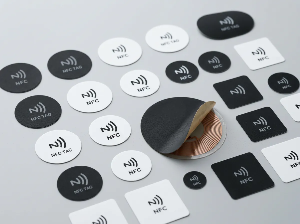 Individuelle NFC-Sticker in verschiedenen Formen