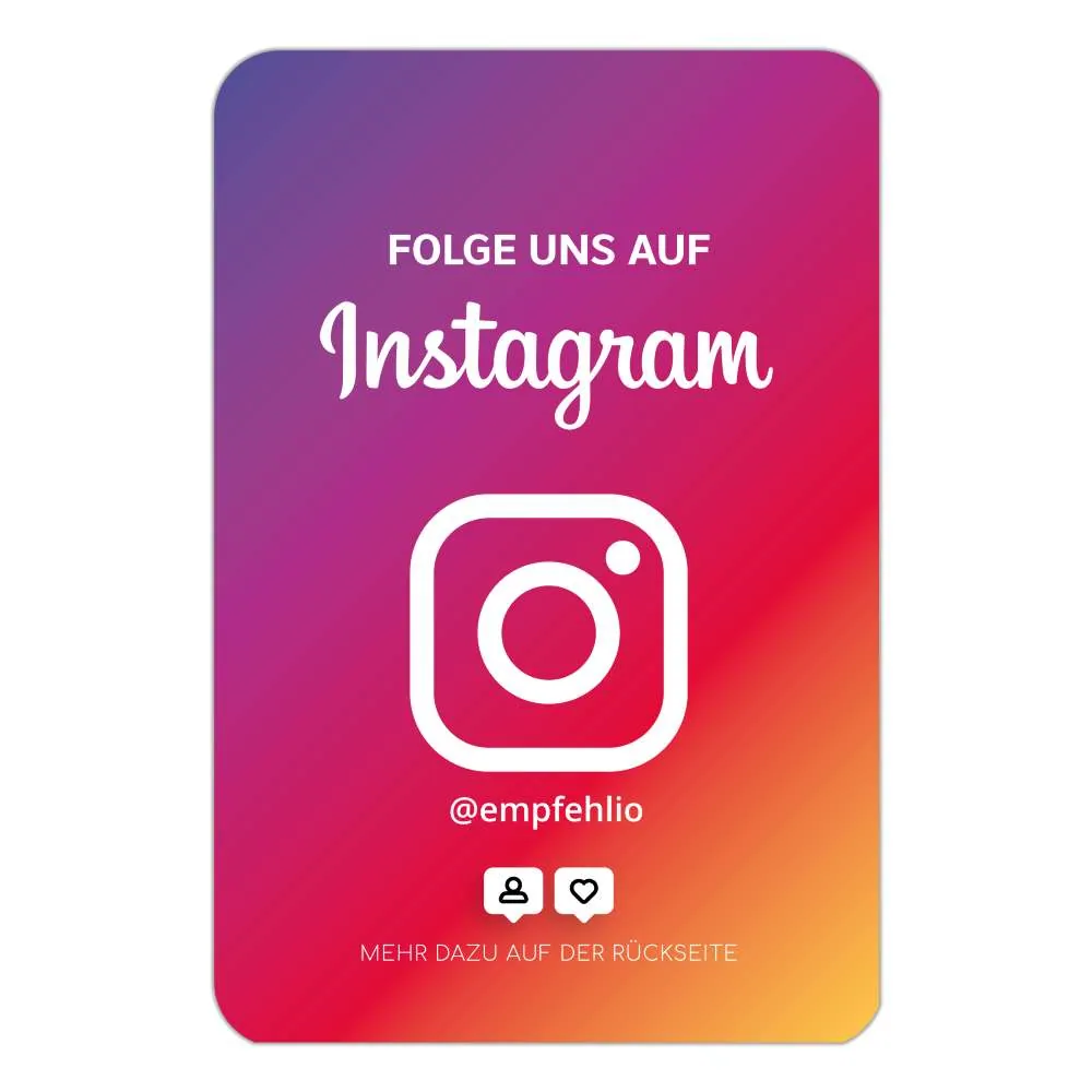 Instagram Paket – Visitenkarte & Aufkleber – Ansicht 2