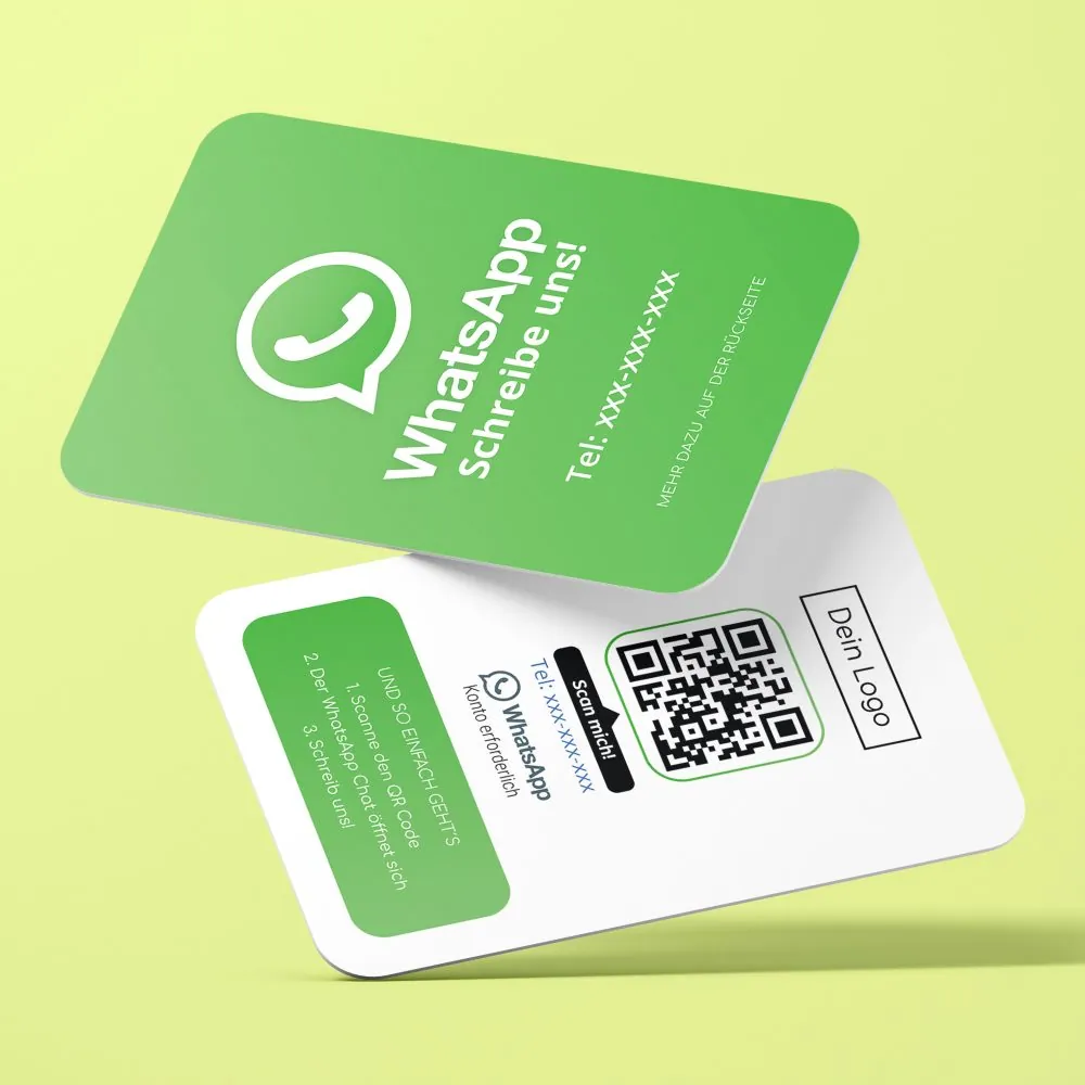WhatsApp Visitenkarte mit QR Code