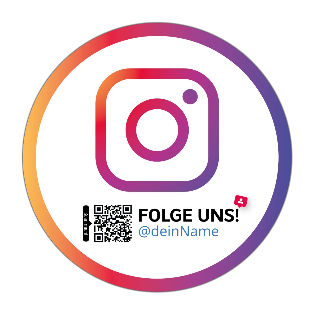 Instagram Aufkleber Icon Clean – Ansicht 2