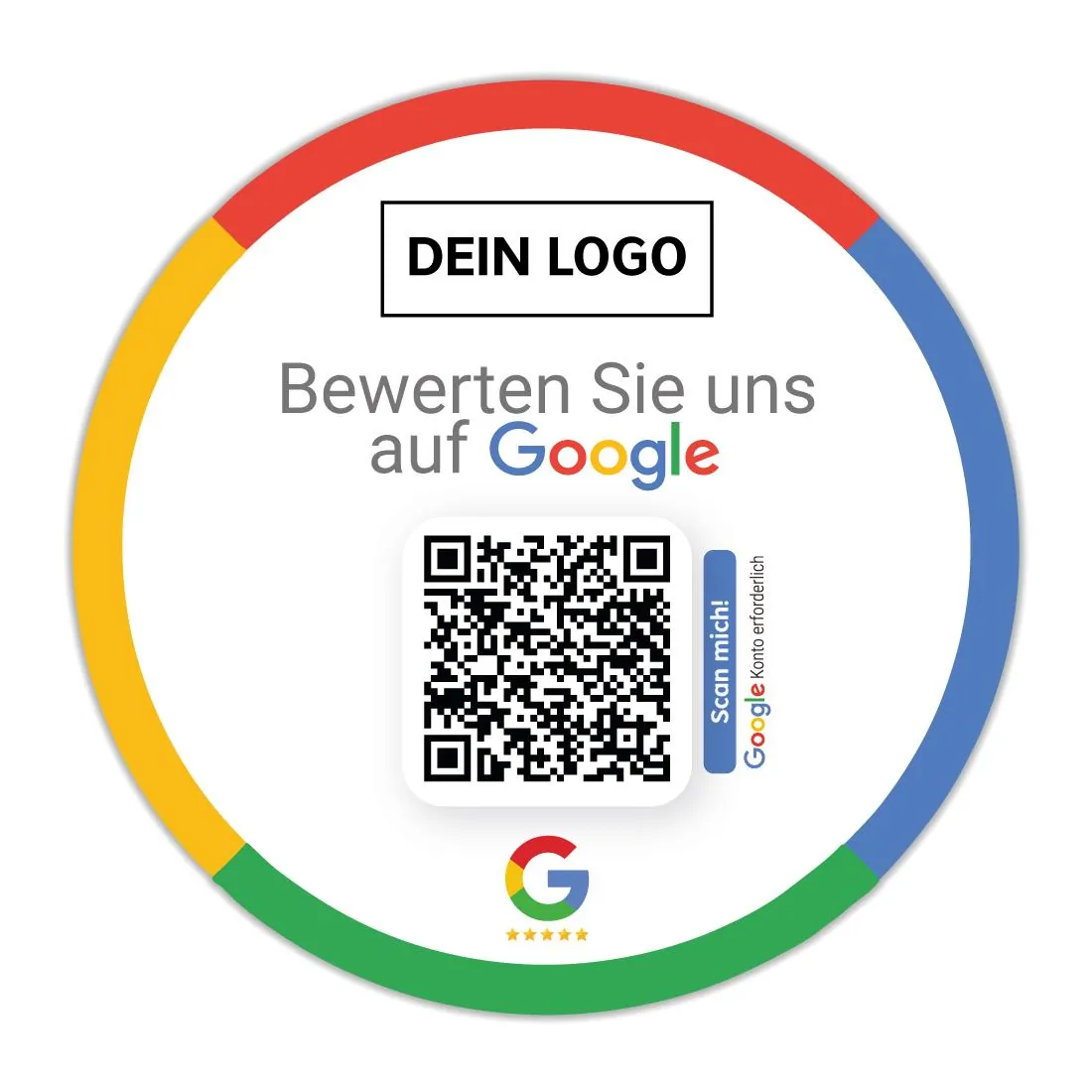 Bewerten Sie uns auf Google Paket 3 - Karten und Aufkleber Edition 2021