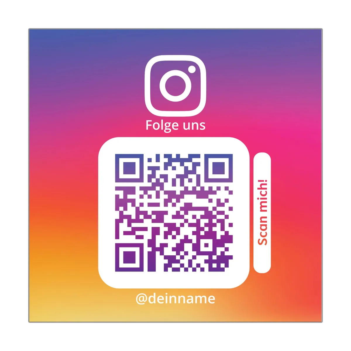 Instagram Aufkleber Square Color – Ansicht 2