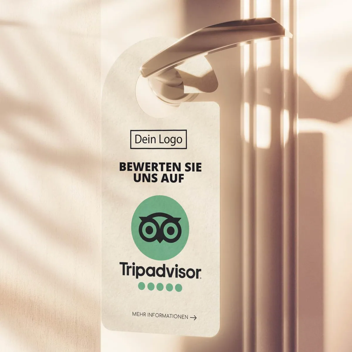 Bewerten Sie uns auf TripAdvisor Hotel Türanhänger – Ansicht 2