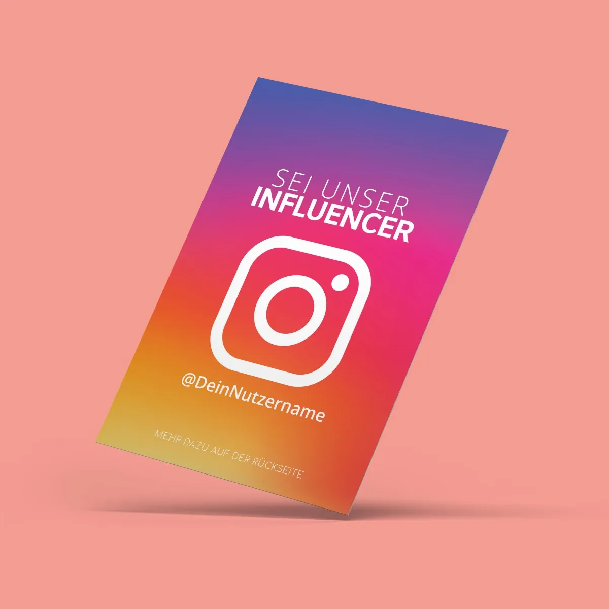 Instagram Influencer Karte Color