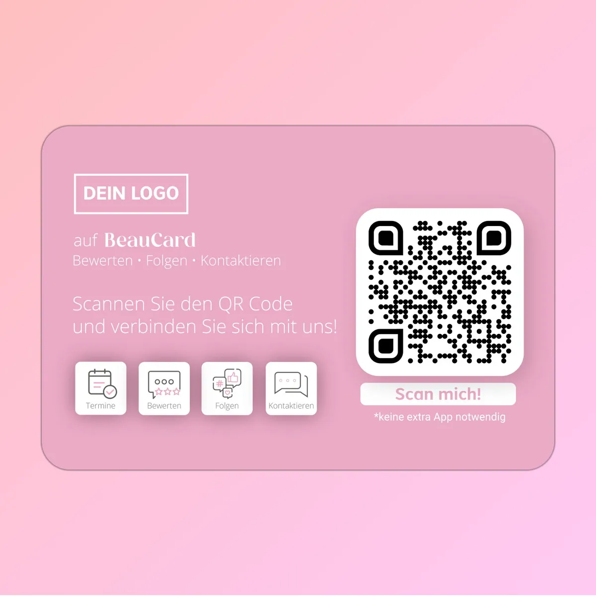BeauCard- Die Visitenkarte für die Beauty Branche