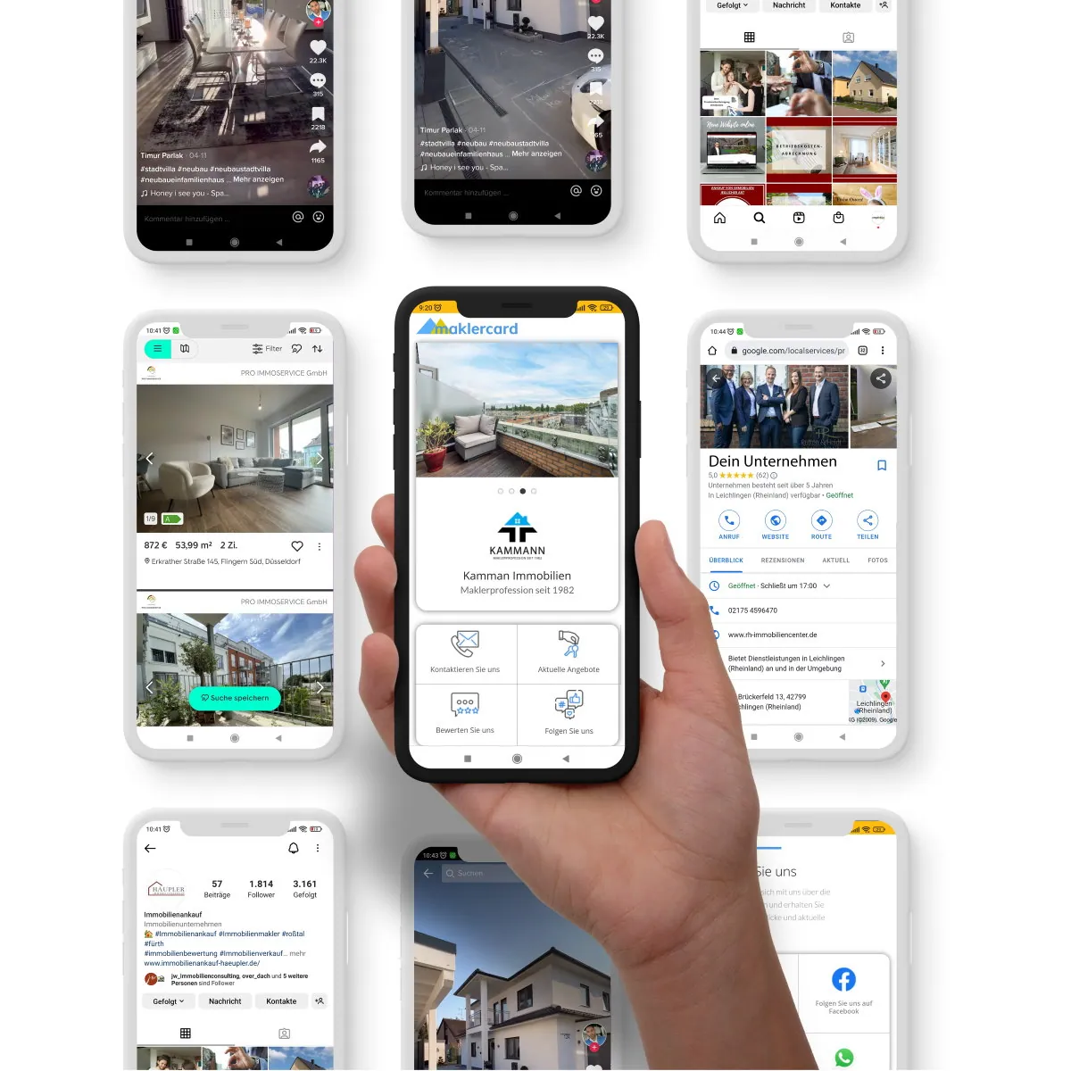 maklercard – Die Visitenkarte für Immobilienmakler – Ansicht 2