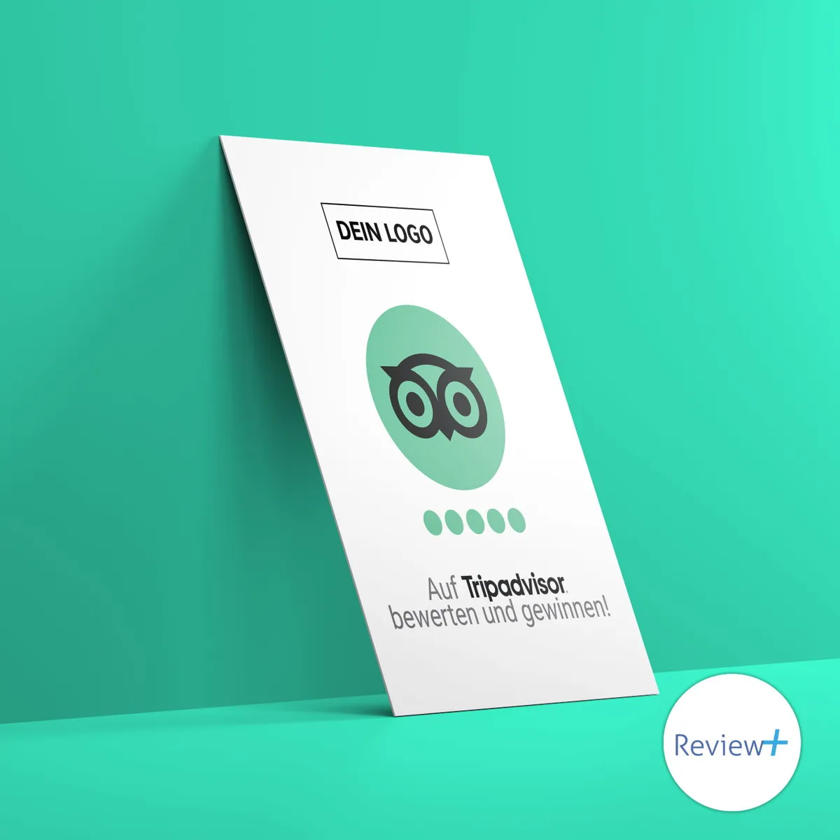 Review+ TripAdvisor Bewertungskarte Gewinnspiel