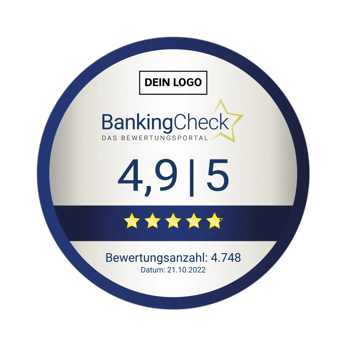 BankingCheck Score Aufkleber