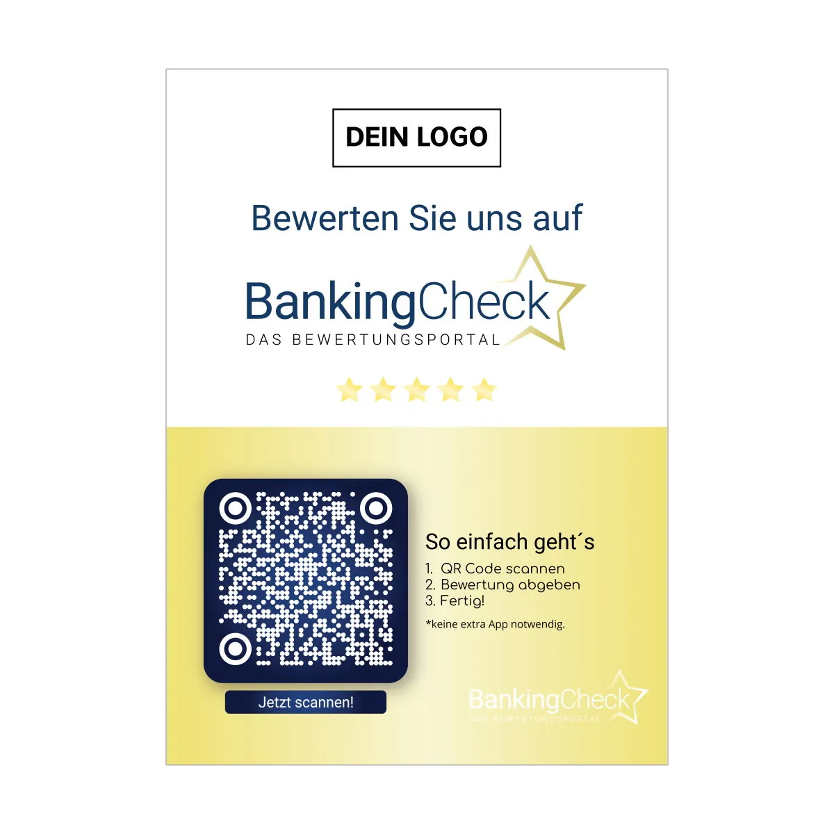 Bewerten Sie uns auf BankingCheck Karte Silver