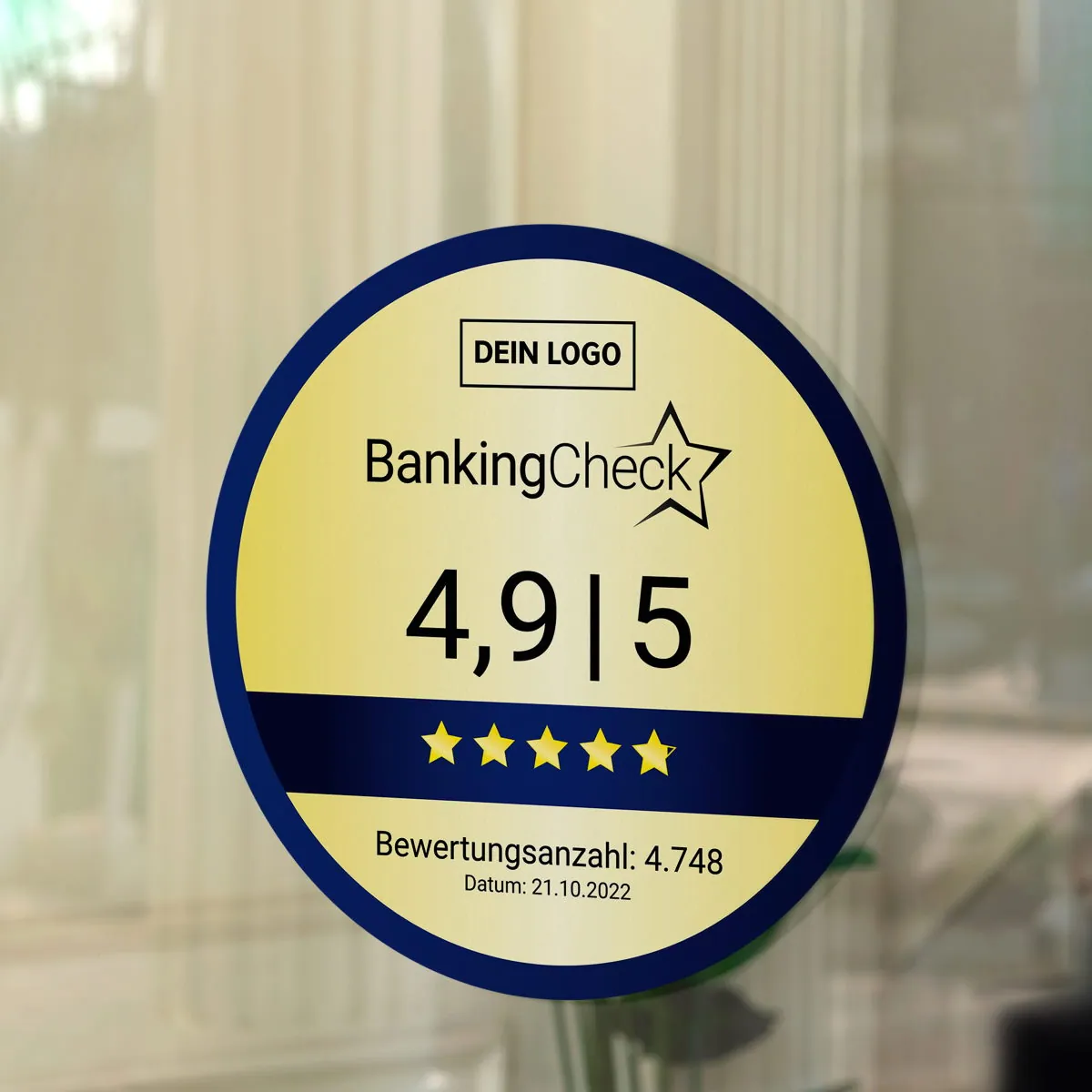 BankingCheck Score Aufkleber