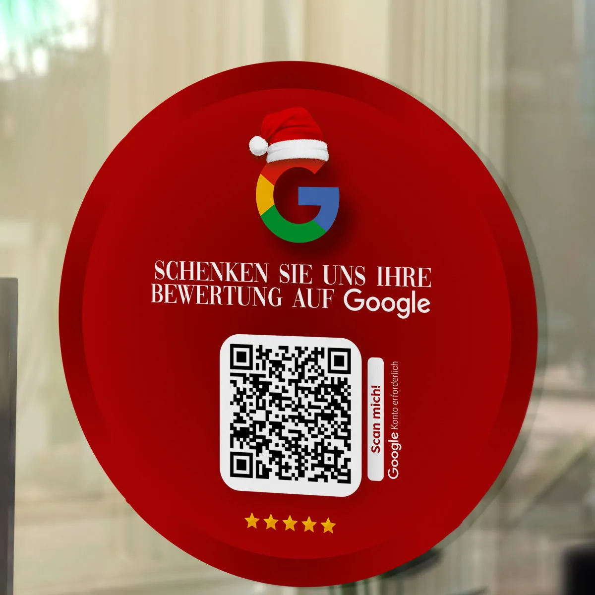 Bewerten Sie uns auf Google Paket XMAS – Karten und Aufkleber – Ansicht 2