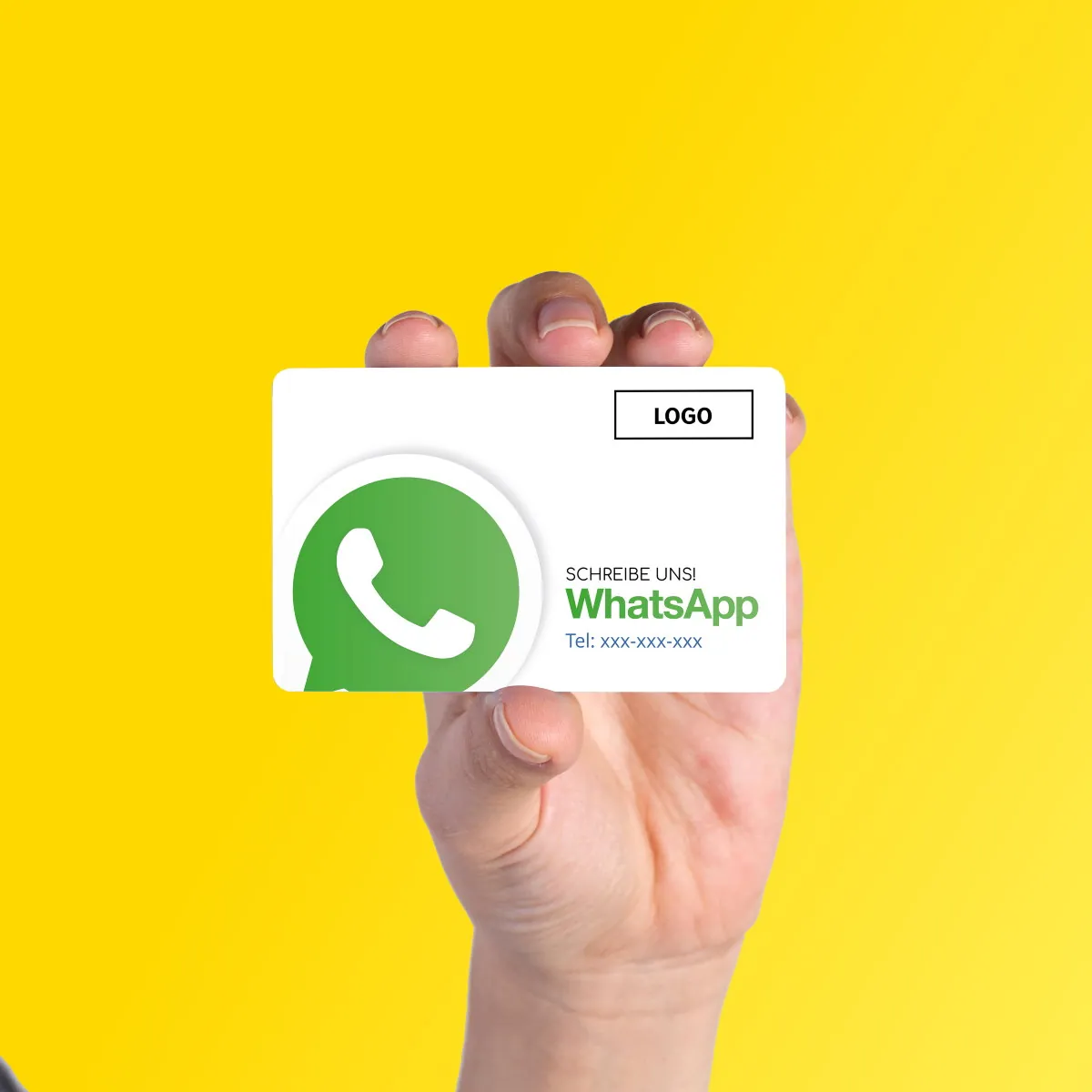 WhatsApp Visitenkarte „Iconic“ mit Chat QR Code – Ansicht 2