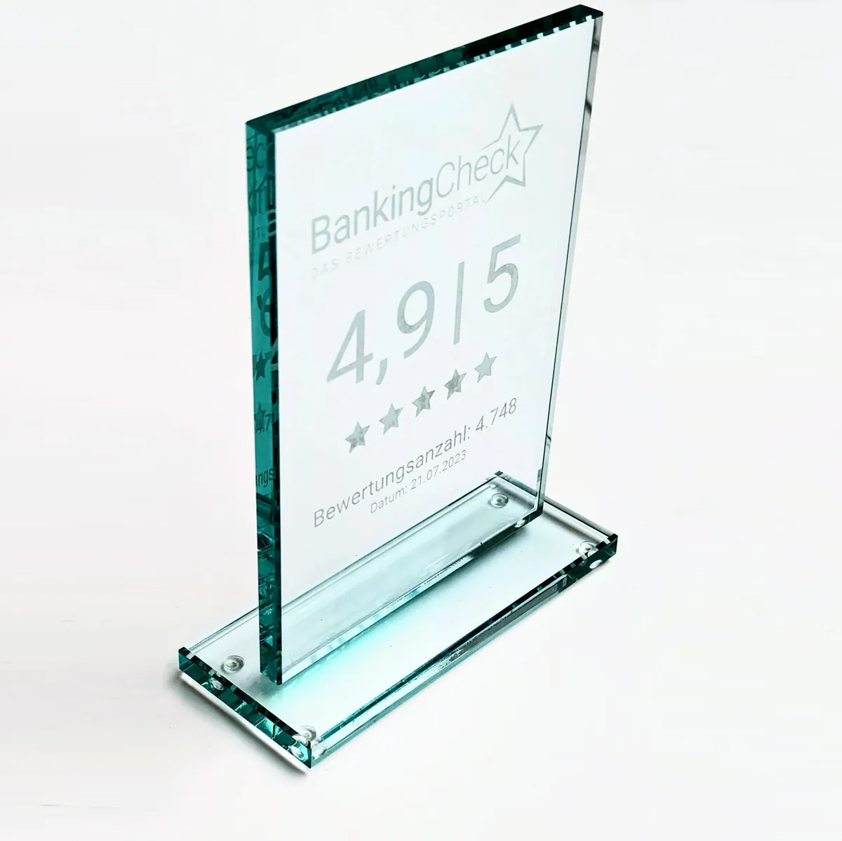 Banking Check Trust Aufsteller / Trophäe – Ansicht 2