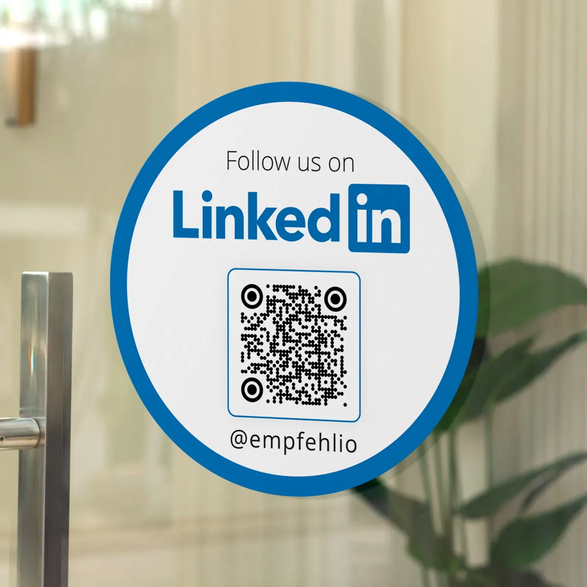 LinkedIN Sticker round