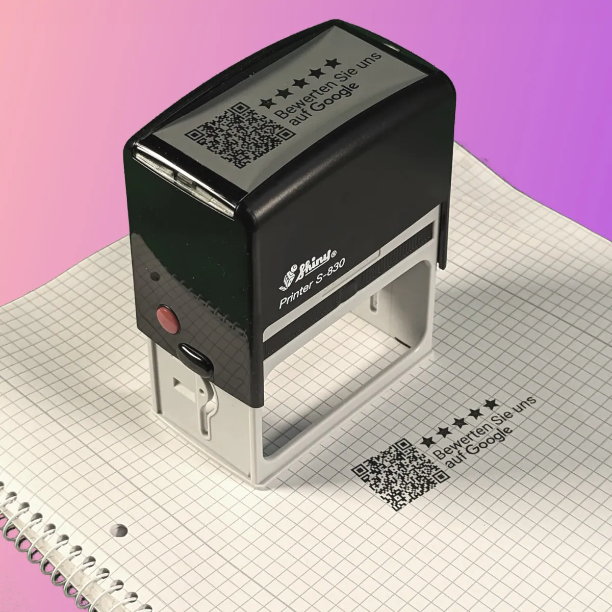 Google Bewertung QR Code Stempel