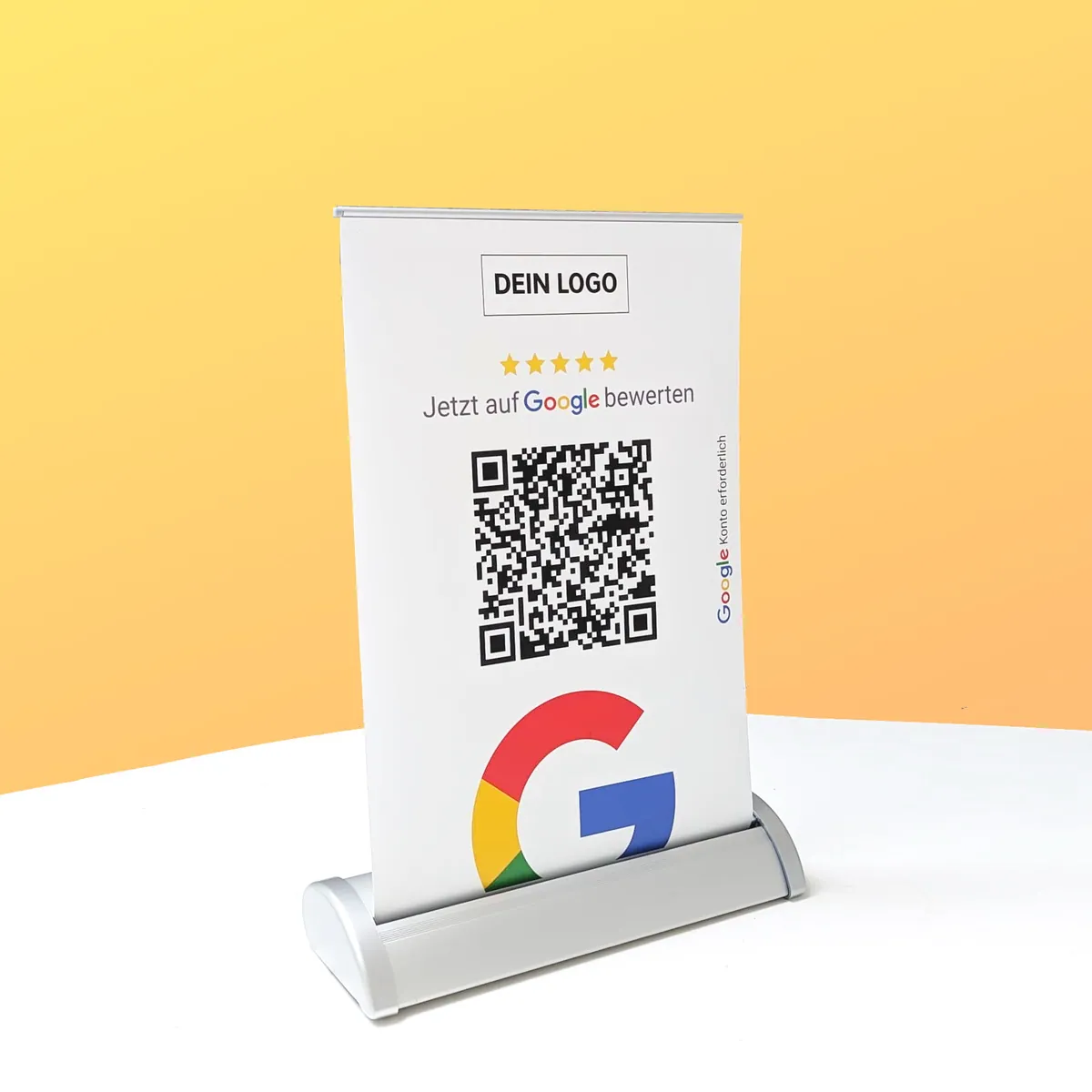 Bewerte uns auf Google Roll Up Banner „Mini“