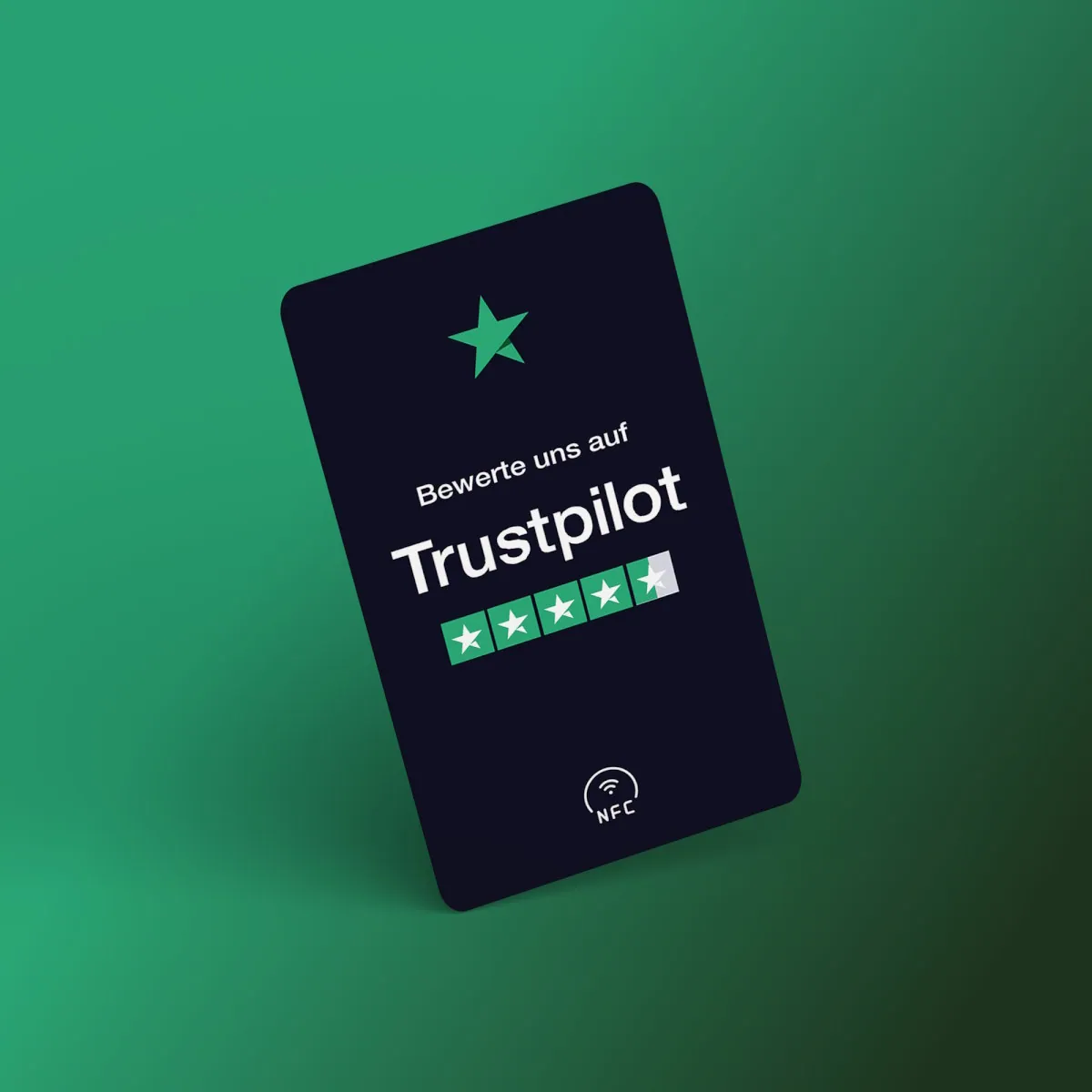Trustpilot Bewertung NFC Karte „Tap“ mit Trustpilot Bewertung QR Code – Ansicht 2