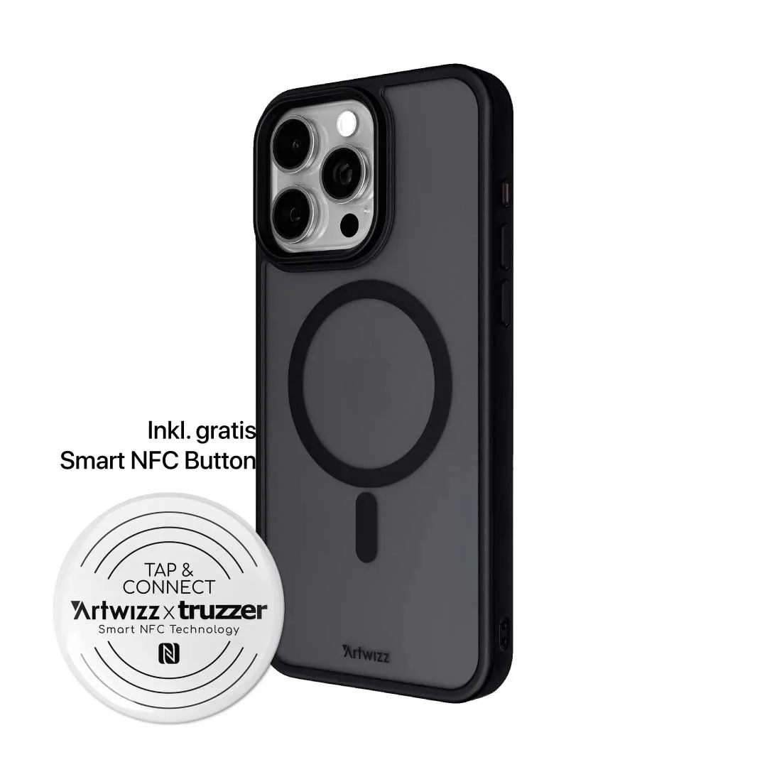 iPhone 16 Pro Handyhülle „IcedClip + CHARGE“ inkl. Smart NFC Button