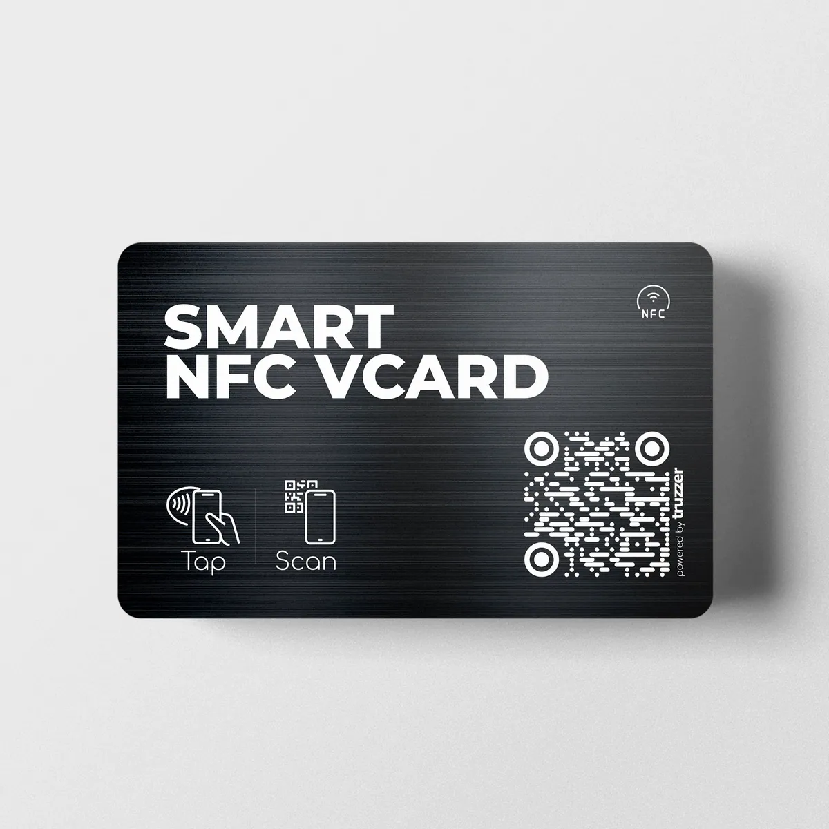 Smart NFC VCard Metall Visitenkarte Black – Ansicht 2