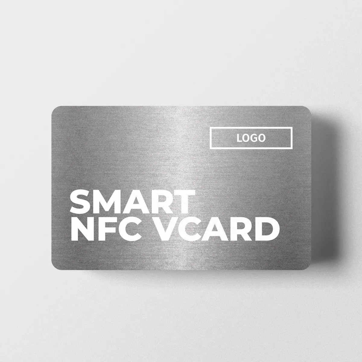Smart NFC VCARD Metall Visitenkarte Silver