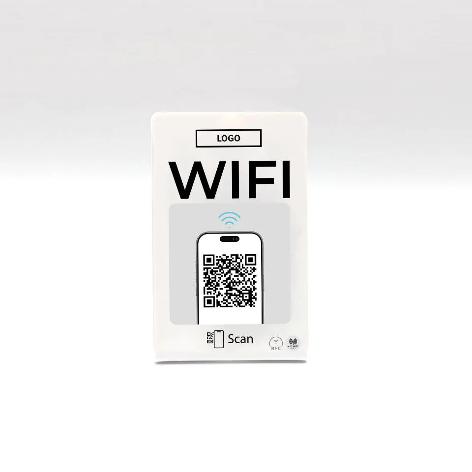 WIFI HOTSPOT LITE QR Code / NFC Tischaufsteller – Ansicht 2