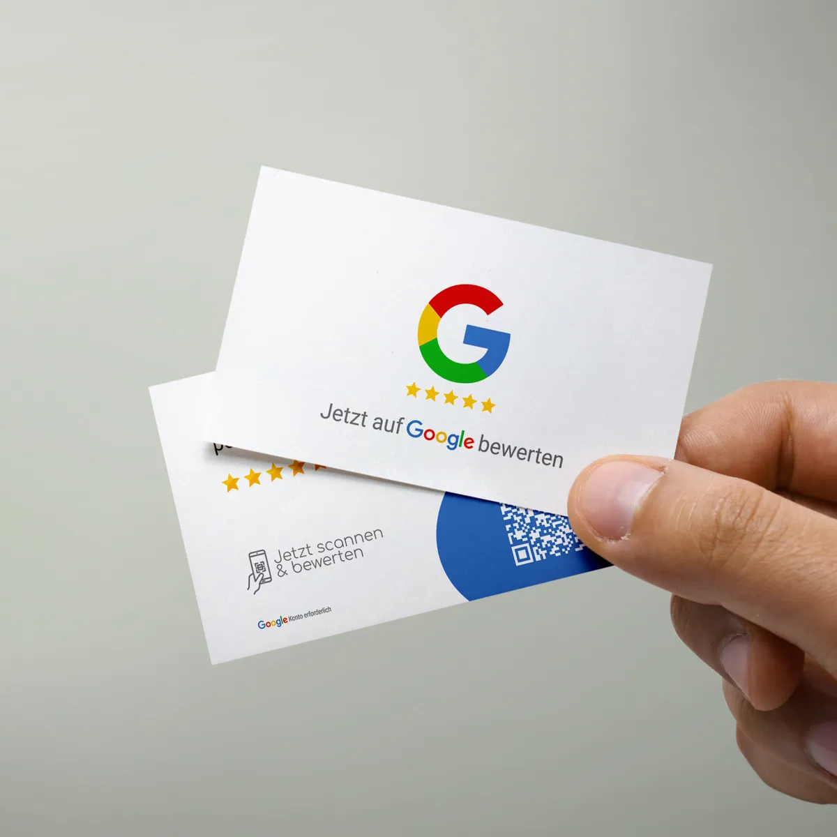 Google Bewertung QR Code Visitenkarte Standard Pro