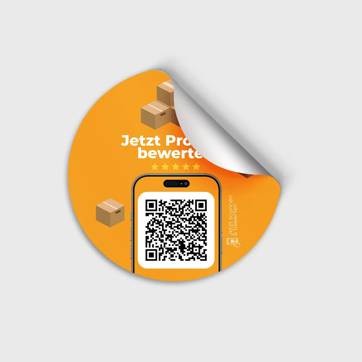 QR Code Bewertung Aufkleber Etiketten Rolle für amazon Bewertungen