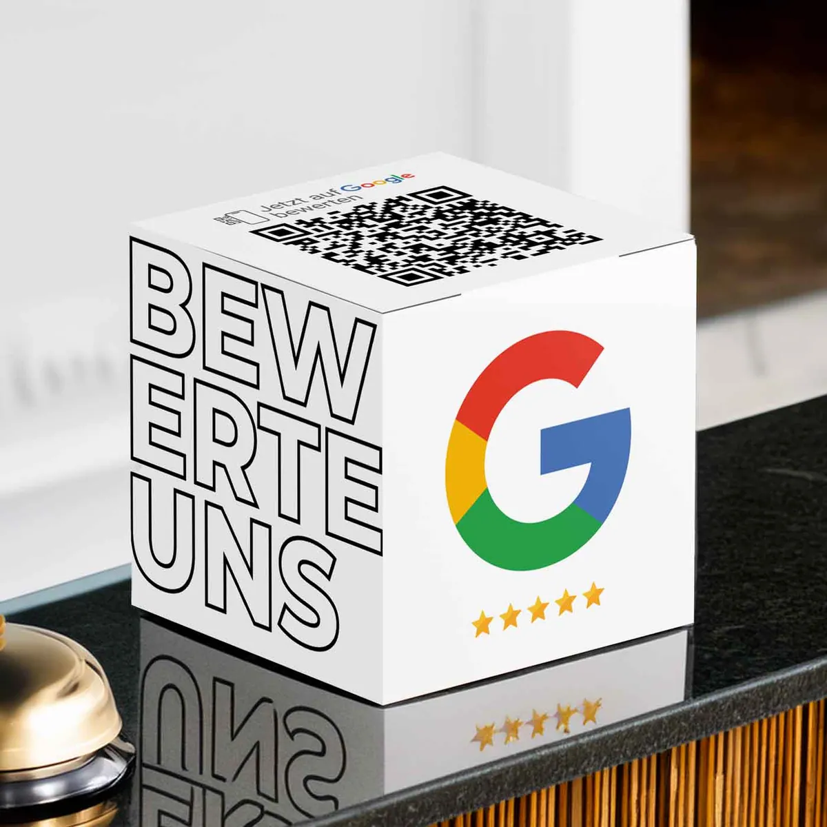 Google Bewertung QR Code Box Clean