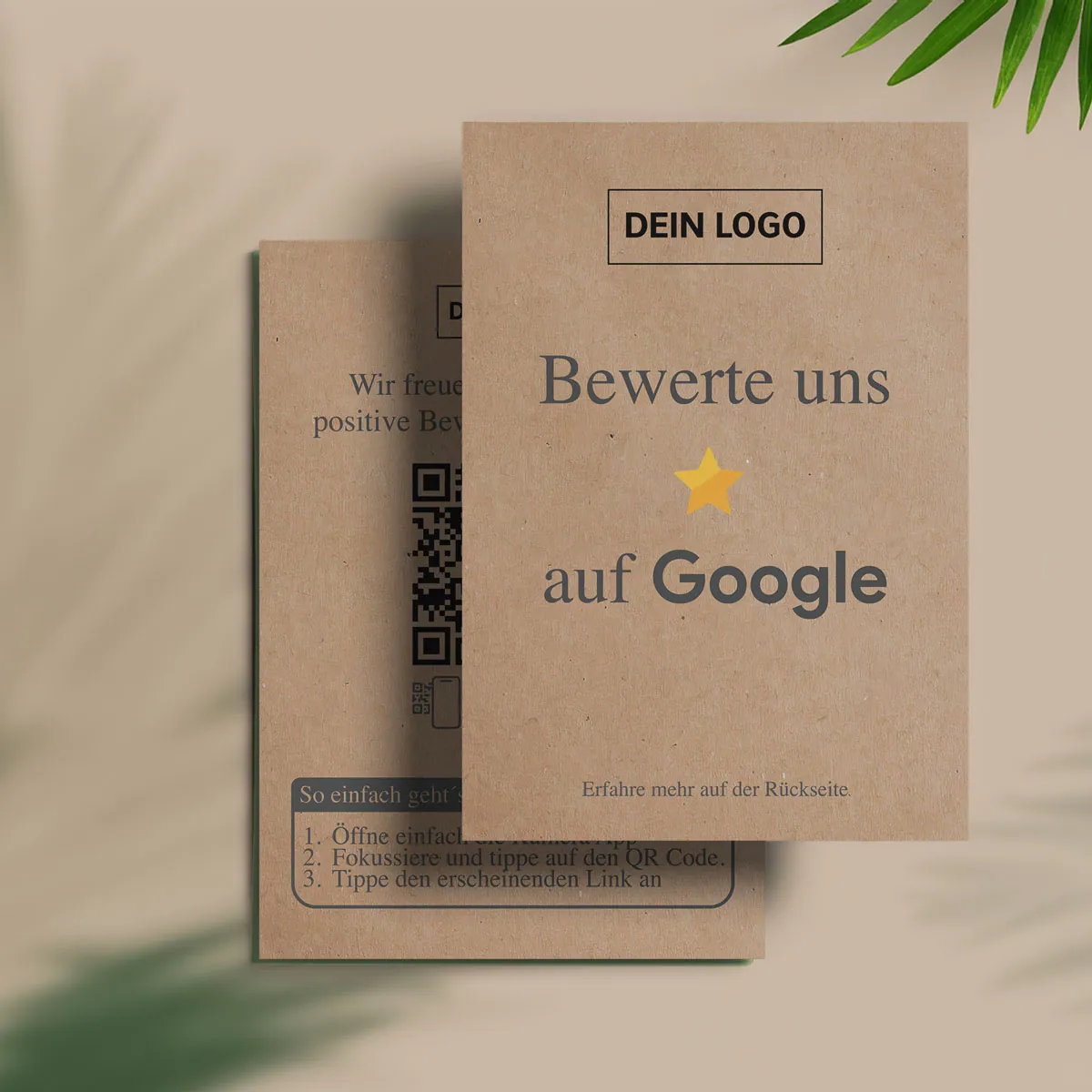 Bewerten Sie uns auf Google Karte „Craft“ mit Google Bewertung QR Code – Ansicht 2