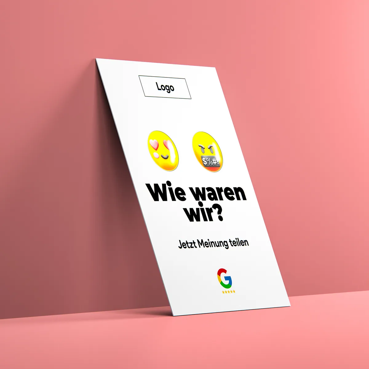 Bewerten Sie uns auf Google Karte „Emoji“ mit exklusivem UV Lack – Ansicht 2