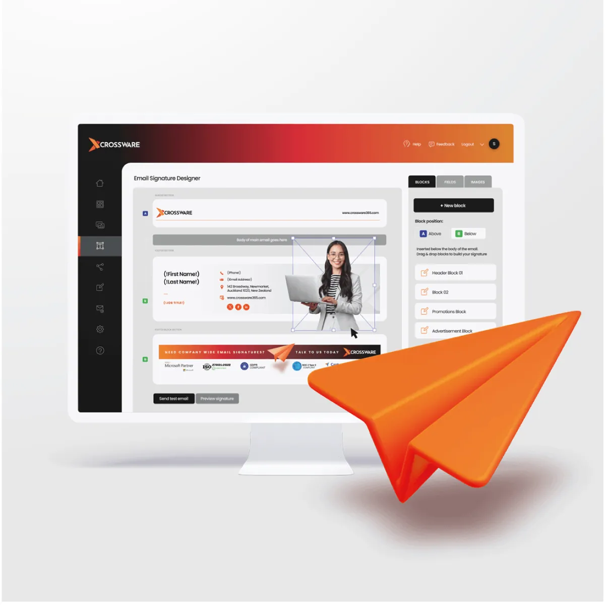 Review E-Mail Signaturen – Powered by Crossware: Zentrale E-Mail-Signaturen mit integriertem Bewertungs-Boost