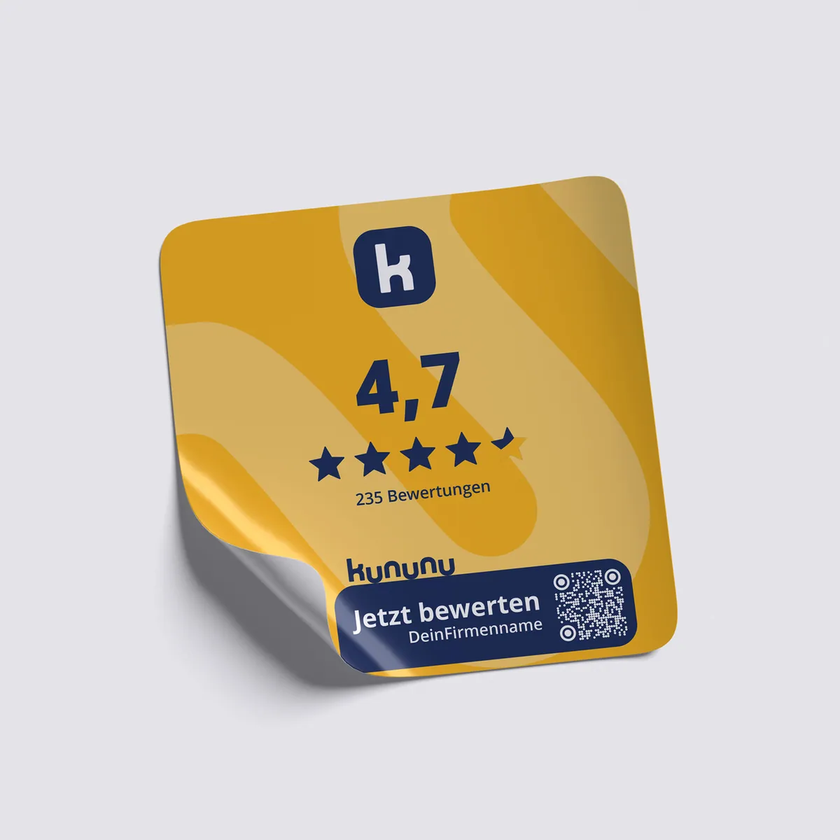 Kununu Score-Aufkleber mit QR-Code – Zeige Deinen kununu Score