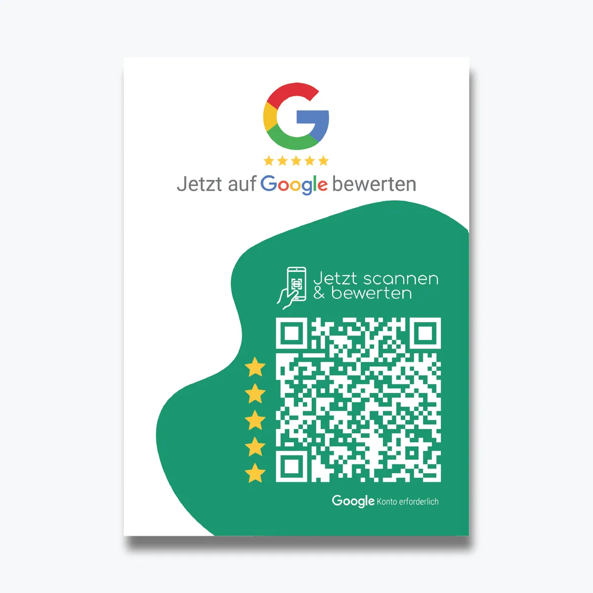 Google Bewertung QR Karte „Friend“ – Ansicht 2