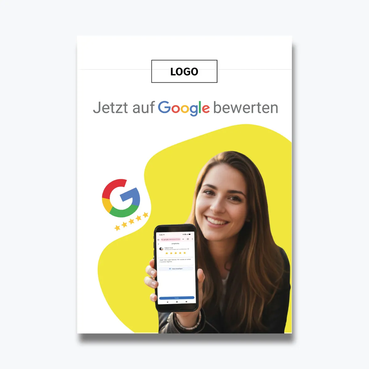 Google Bewertung QR Karte „Friend“
