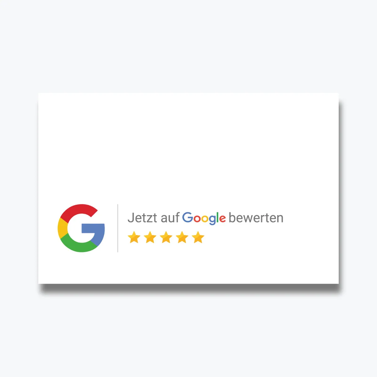 Google Bewertung QR Code Visitenkarte Standard Pro