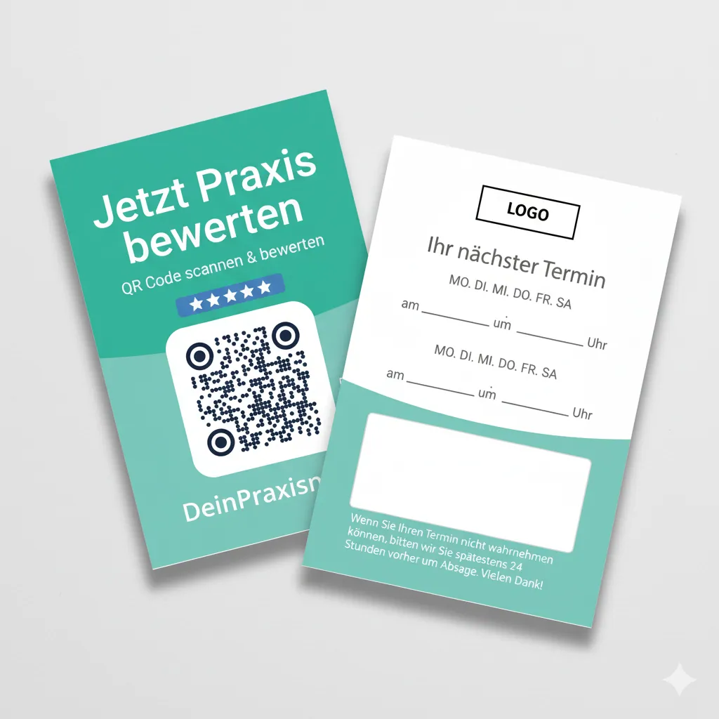 Terminkarten für Arztbewertungen