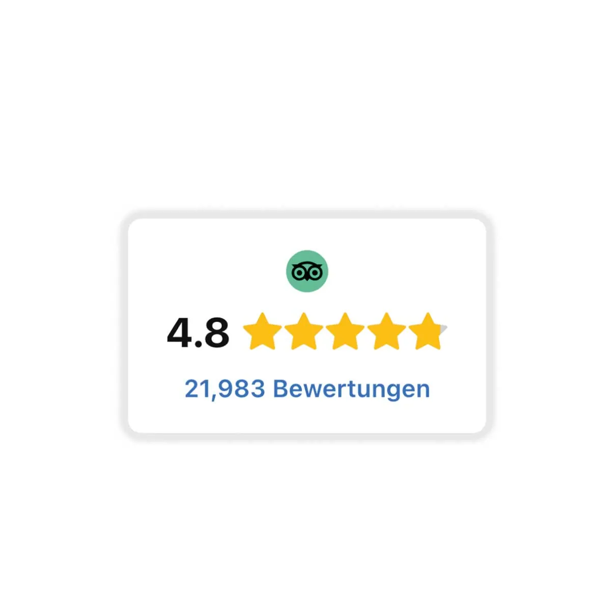 TripAdvisor Bewertungs-Widget [Digital] – Ansicht 2