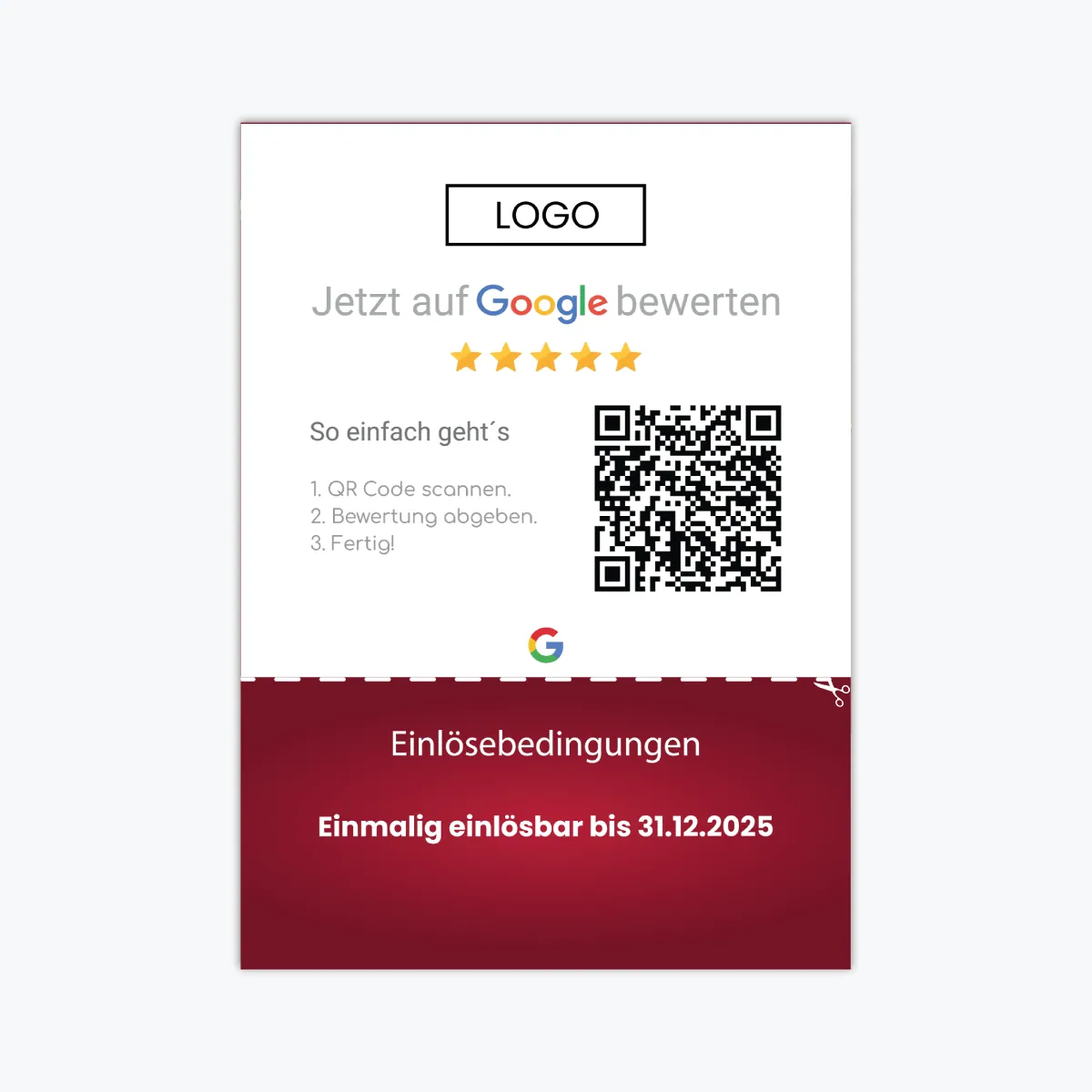 Google Bewertung Karte BONUS – XMAS Edition – Ansicht 2