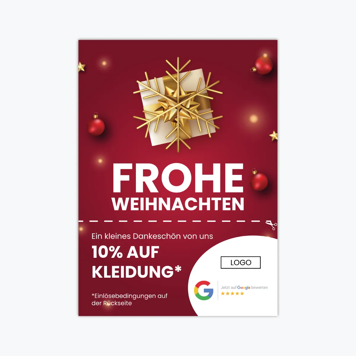 Google Bewertung Karte BONUS – XMAS Edition