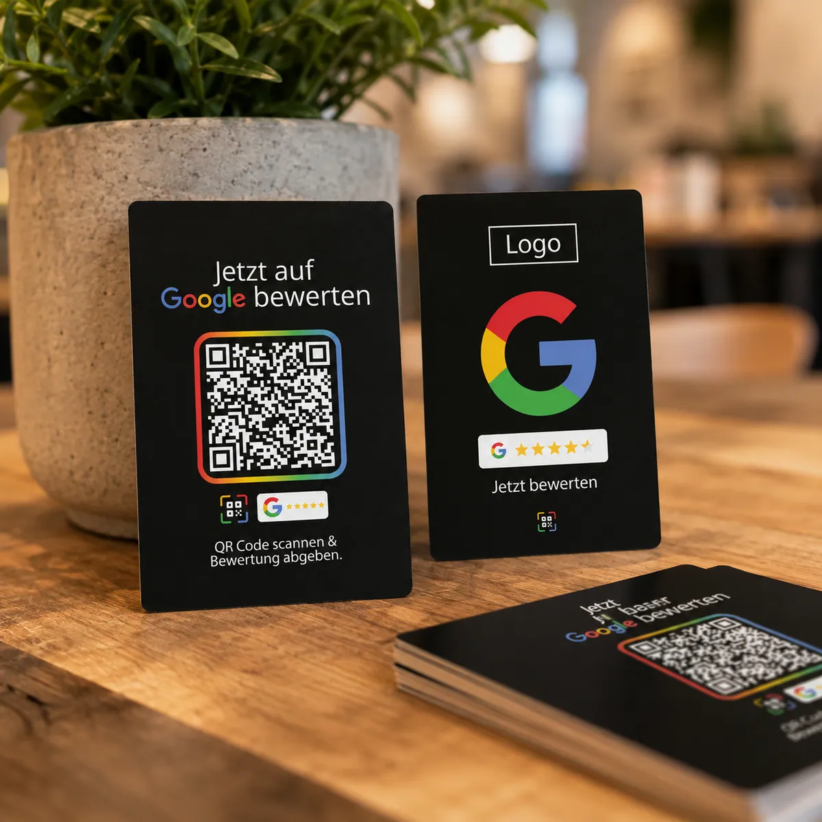 Bewerten Sie uns auf Google Karte Fresh Black