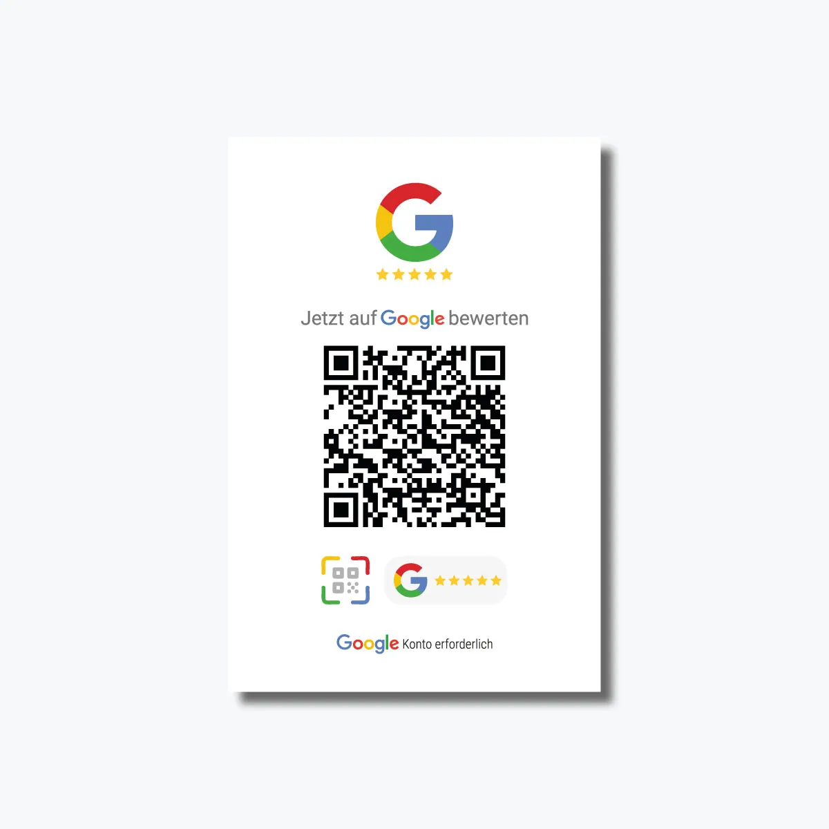 Google & WhatsApp Starter Visitenkarte – QR Code – Ansicht 2