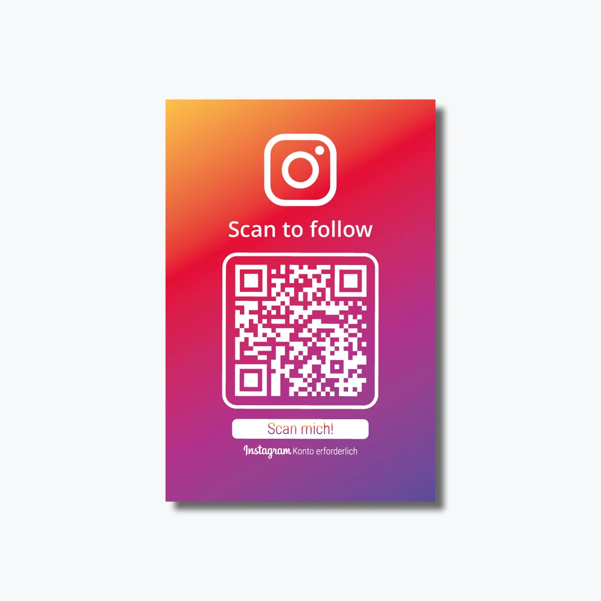 Instagram & WhatsApp Starter Visitenkarte – QR Code – Ansicht 2