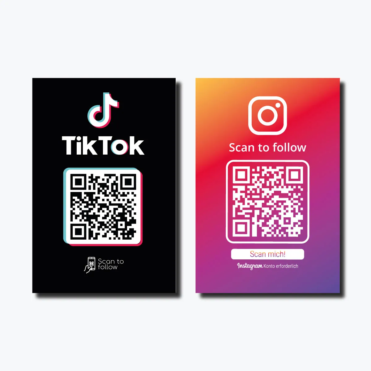 Instagram & TikTok Starter Visitenkarte – QR Code